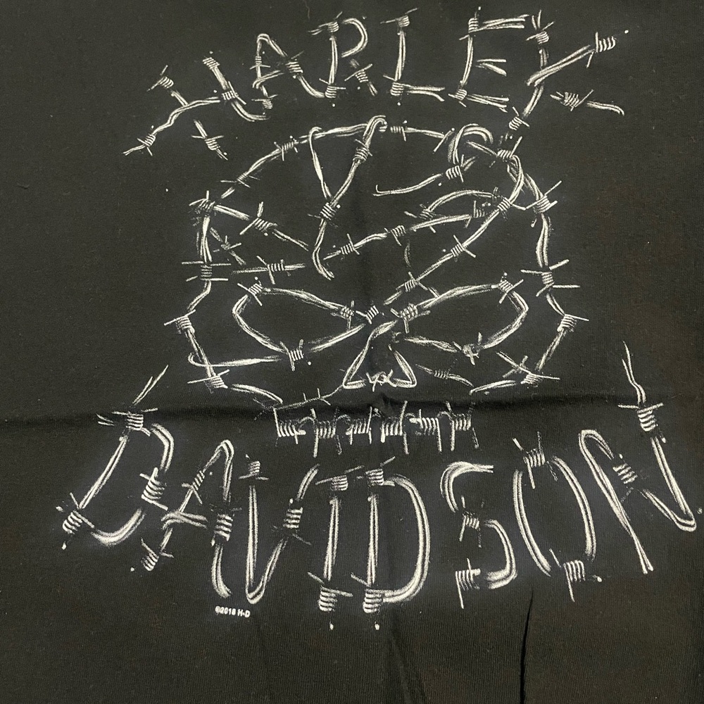 Harley-Davidson Black and White Barbed Wire Tee Frazier’s Buford, GA 2013